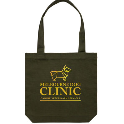 MDC Carrie Tote Army with Gold Logo Thumbnail