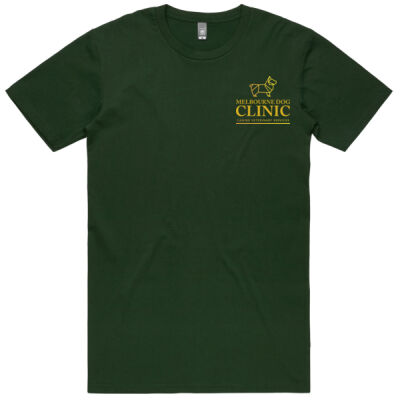 Men's / Unisex Staple Tee with gold logo Thumbnail