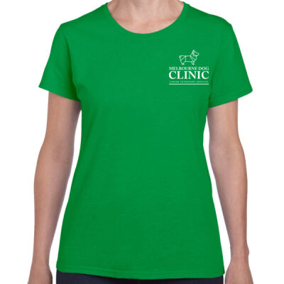 Women's Missy Tee with white logo Thumbnail