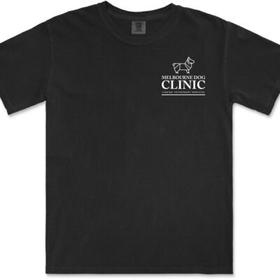 Men's Comfort Colours Tee with white logo Thumbnail