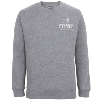 Unisex / Men's Fleecy Sweater with white logo Thumbnail
